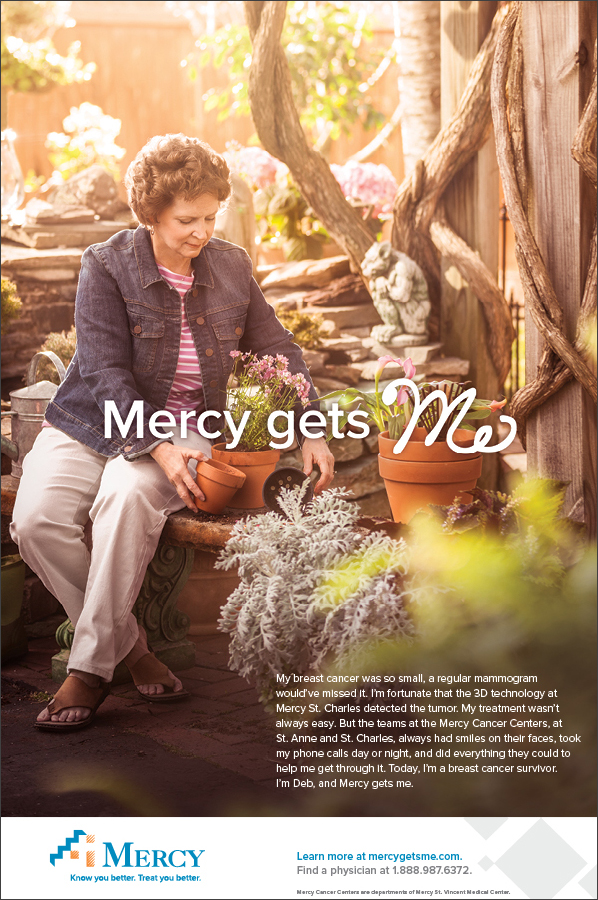 Mercy Gets Me | Print Ad – Deb