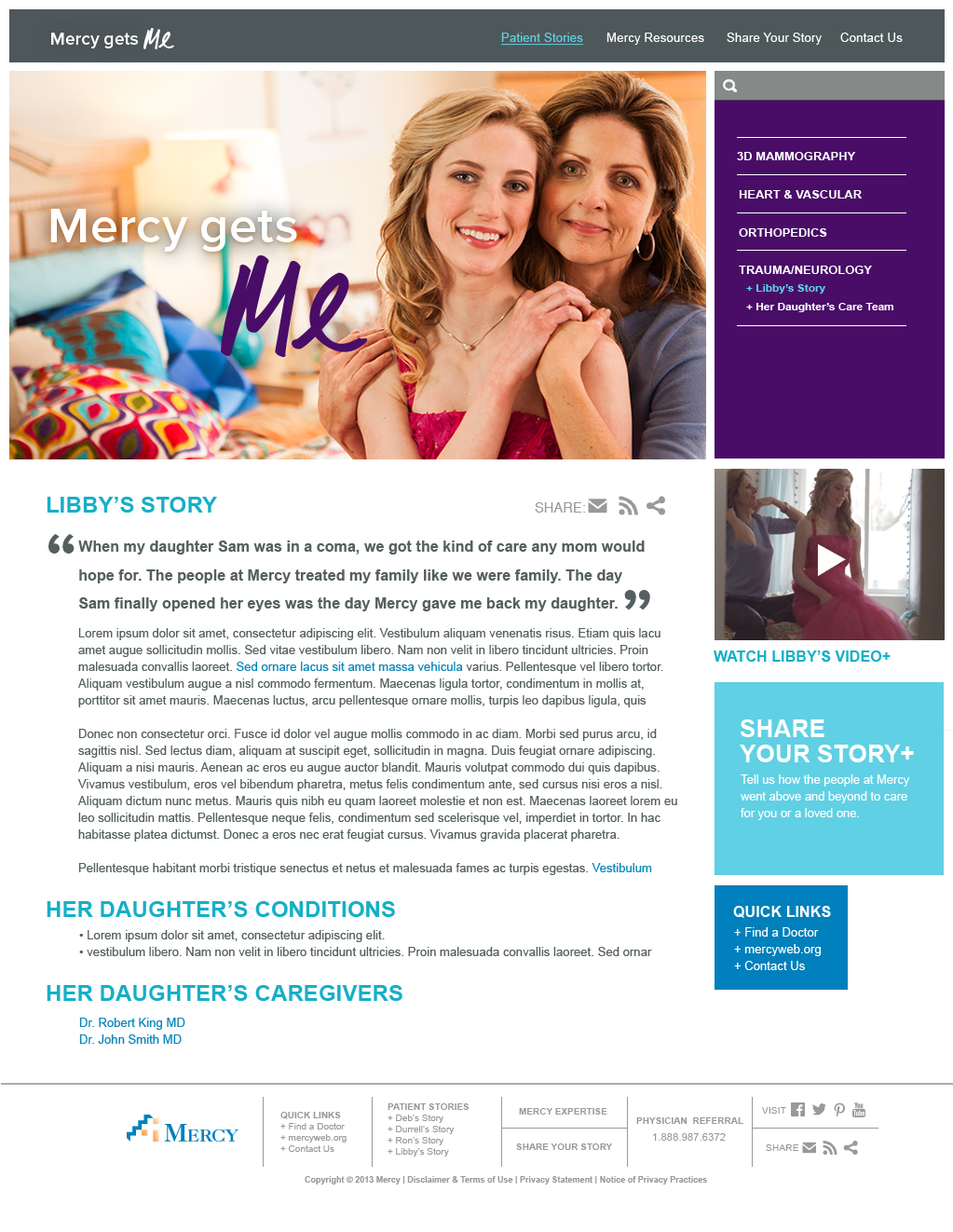 Mercy Gets Me Website | Patient Story – Libby