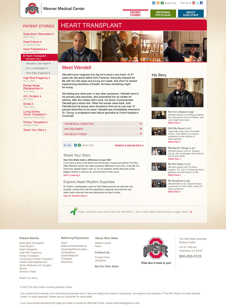 Only Ohio State | Website – Meet Wendell
