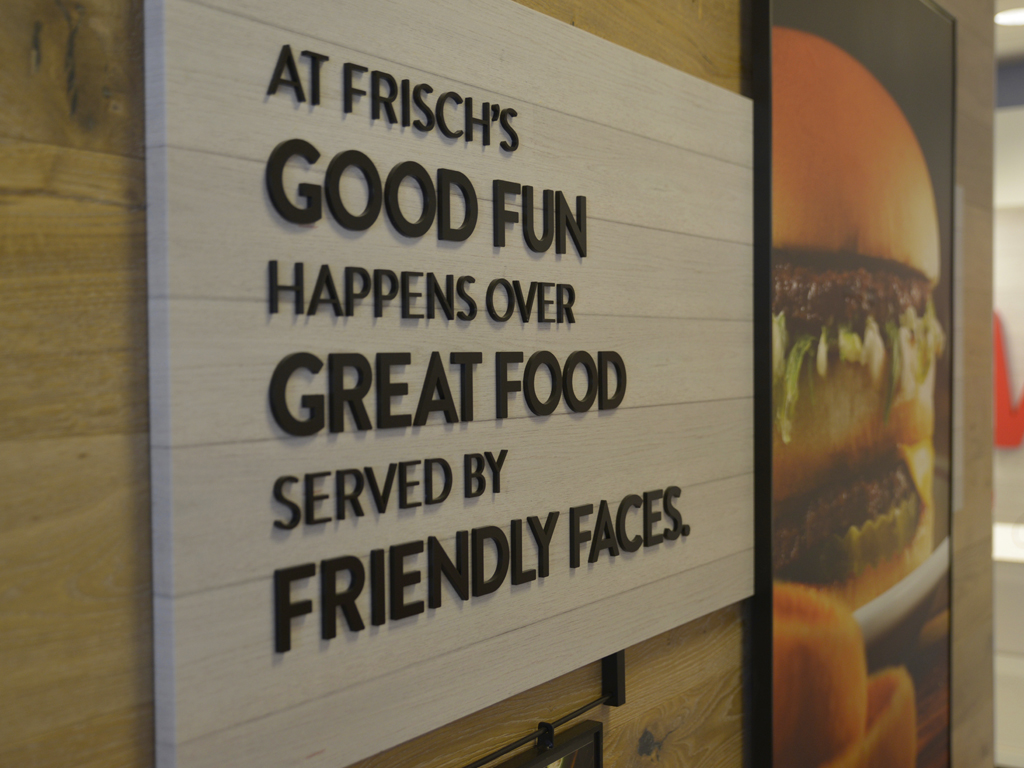 Frisch's Big Boy | Brand Promise on Interior of Restaurant